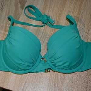 Ruffle Green Bikini Top- Push Up- Victoria Secret